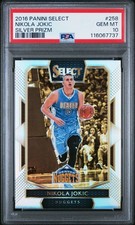 2016 PANINI SELECT SILVER PRIZM #258 NIKOLA JOKIC PSA 10 GEM MINT LOW POP