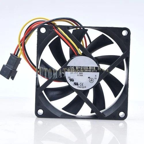 For ADDA AD0724HB-D72 70*70*15MM 24V 0.16A Inverter Cooling fan 3Pin