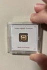 Geiger Edelmetalle Original ~ 1 Gram Silver Square ~ In Assay TEP Great Tone!