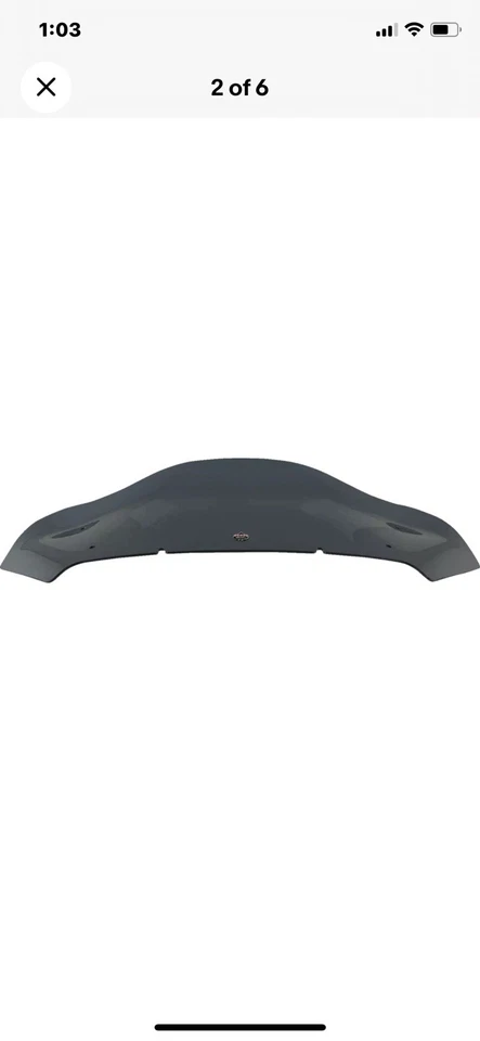 Parabrisas Klock Werks Flare 8" Dark Smoke Harley Davidson Street Glide 23,5-25  Foto 2 de 4