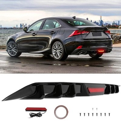 For Lexus IS200t IS 250 300 350 Rear Bumper Lip Diffuser Spoiler Splitter Gloss