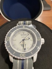 Blancpain x Swatch | Bioceramic Scuba Fifty Fathoms | Antartic Ocean I White