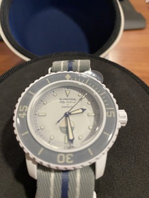 Blancpain x Swatch | Bioceramic Scuba Fifty Fathoms | Antartic Ocean I White