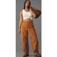 Pilcro Brown Drawstring Hem Cargo Pants Sz XS