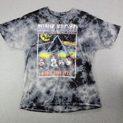 Pink Floyd Dark Side Of The Moon Graphic Shirt Mens XL Black Tie Dye Band Rock