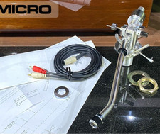 MICRO MA-505LX Long Tonearm Dynamic Balance MA505LX with Phono Cable Excellent