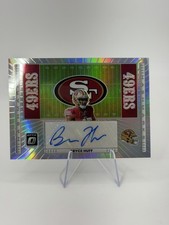 2025 Donruss Optic Bryce Huff Hash Marks Auto Prizm HOLO 49ers