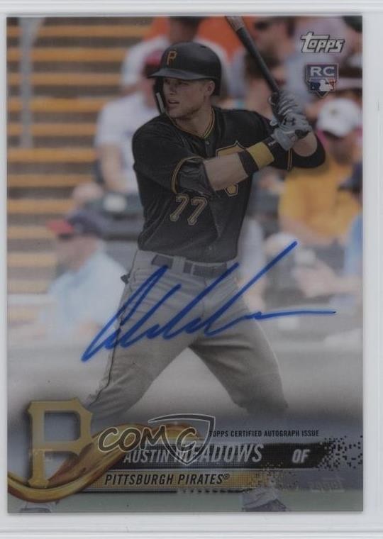 2018 Topps Clearly Authentic Auto Austin Meadows #CAA-AME Rookie Auto RC 1q3d