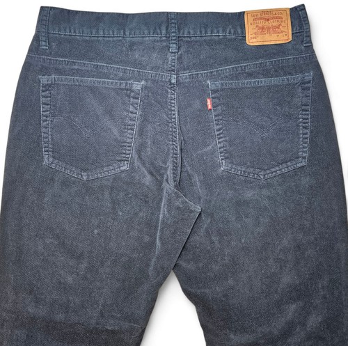 90s Levis 505 Lower Rise Straight Leg Navy Blue Velveteen Pant 14 MIS M Vintage - Bild 11 von 12