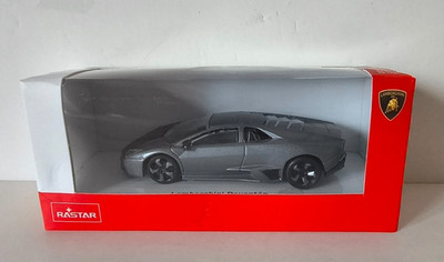 Lamborghini Reventón Supercar 2007-2009 grau Rastar Maßstab 1:43 Modell Spielzeugauto