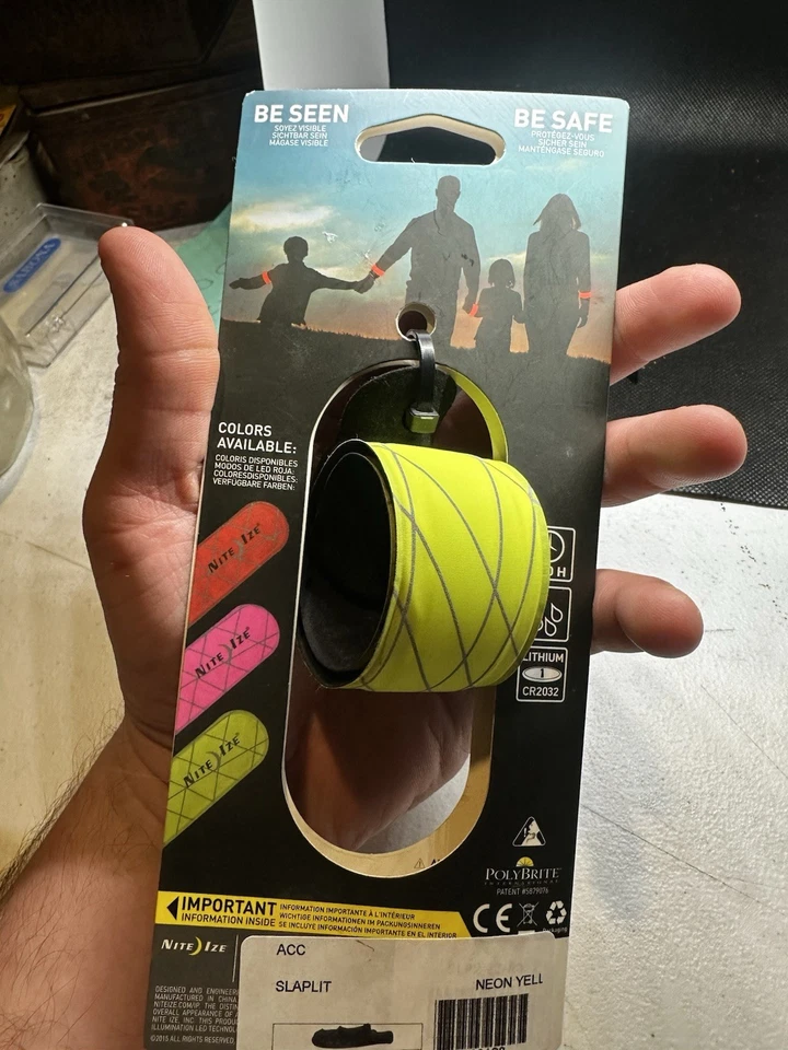 Nite Ize SlapLit LED Slap Wrap - Neon Yellow/Red LED - Image 2 of 4