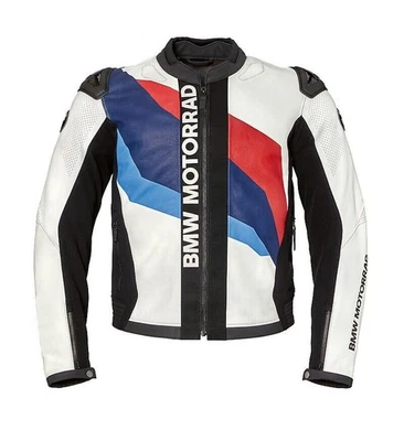 Neue BMW Motorrad Rennradfahrer Lederjacke, BMW MotoGP Racing Biker Lederjacke. - Bild 1 von 4