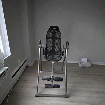 Teeter Hang Ups Adjustable Inversion Table Black Padded Leg Fixation Home Use