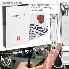 - brand quality 3 piece manicure pedicure grooming kit set for professional f...