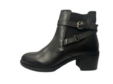 Image of Moda In Pelle Libres LEATHER ANKLE HEELED BOOTS WOMENS UK 5 EU 38 REF SF419-
