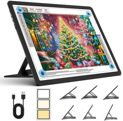 Rechargeable A4 Light Board with Stand 7100Lux Super Bright Magnetic Light Pad