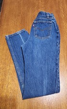 Vintage Women’s Levi's 501 -0158 Denim Blue Jeans Size Dark Wash Made In USA