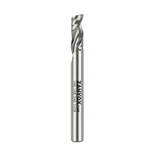 Zahyox O-Flute Upcut Spiral Cnc Bit Single Flute Router Bit 1/4 Cutting Dia 1/4