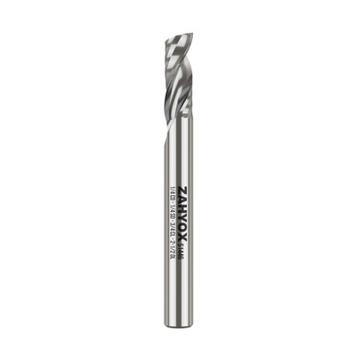 Zahyox O-Flute Upcut Spiral Cnc Bit Single Flute Router Bit 1/4 Cutting Dia 1/4