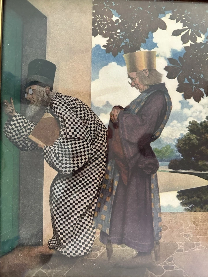 Maxfield Parrish Knave Of Hearts Collection Framed Lithograph Original Print - Image 2 of 4