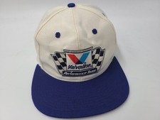 Vintage Valvoline Hat Ca Performance Team Snapback Wool Blend Racing White Blue