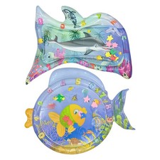 Fish Shape Water Sensory Play Mat for Cats Pet Summer Cool Water Sensor Play Mat