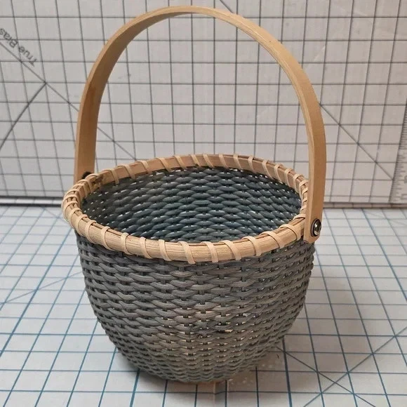 Cesta tejida Yankee Candle con mango, vintage Foto 2 de 4