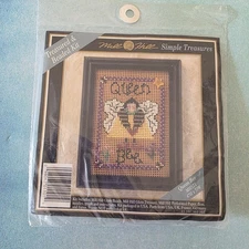 RARE 1997 Mill Hill SIMPLE TREASURES Treasured & Beaded Kit QUEEN BEE
