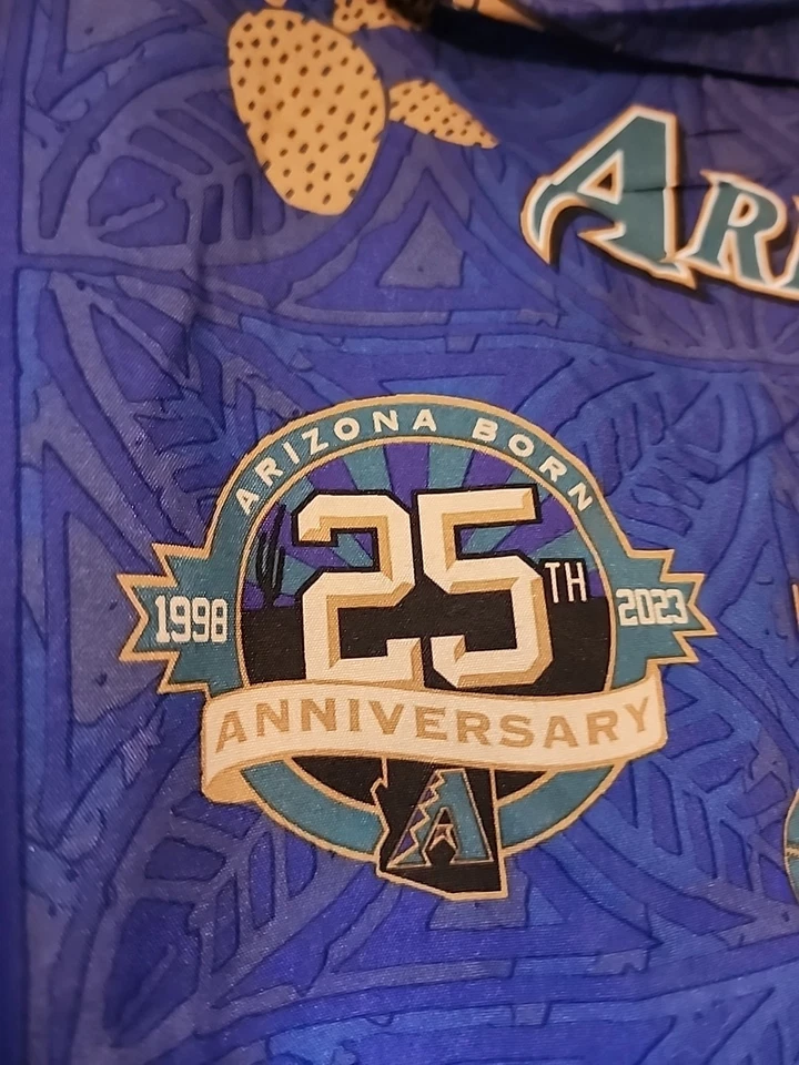 Arizona AZ Diamondbacks 25th Anniversary Button Down Shirt Men's Size XL 2023 - Image 4 of 4