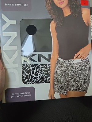 DKNY Women's 2 Piece Pajama, NEW! boxers And Tank Size Medium