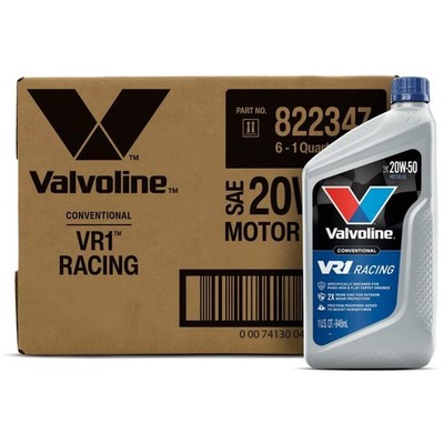 VR1 Racing 20W-50 Oil - High Zinc Formula - Pack of 6