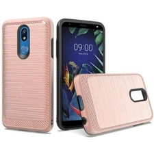 GSA Brushed Case w/Edge for LG K40,Harmony 3,Solo LTE - Rose Gold