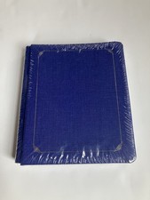 Creative Memories Royal Blue Gold Trim 8x10 Album with Blank White Pages Sealed