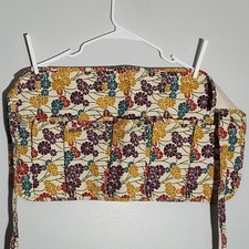 Floral 5-Pocket Half Apron Cotton Duck Canvas Gardening Work Waist Apron NWOT