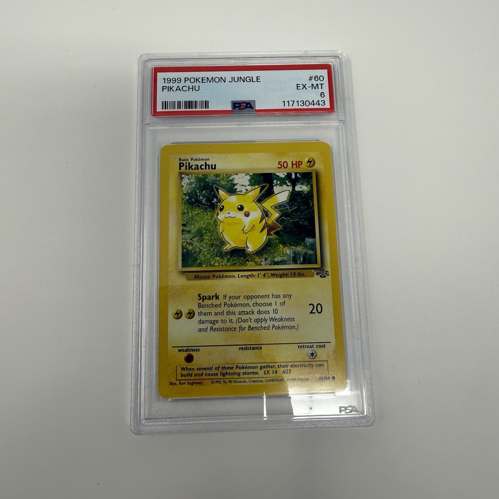 1999 Pokemon Jungle Pikachu PSA 6