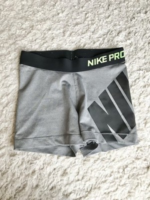 Leggings NIKE PRO Shorts High Waist Tight Running Laufhose S schwarz Grau Biker