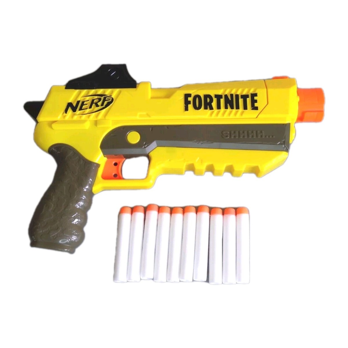 NERF Fortnite Shhh Senza Silenziatore – Pistola 10 Freccette