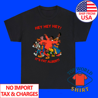 Fat Albert Hey Hey Hey Men's Black Size S to 3XL