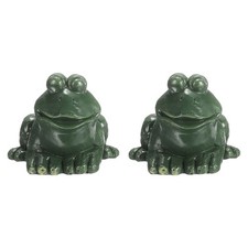2Pcs Toilet Bolt Covers, Frog Decor Covers, Green