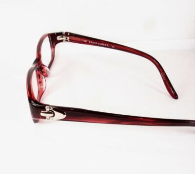 Fabio Alberti Eyeglasses 906-2 Burgundy Zebra Designer Demo Lens Red 55-16-140 Fabio Alberti FA906-2 55-16-140 Brown Crystal Full Rim  main image 2