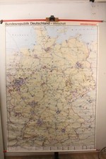 Schulwandkarte Bundesrepublik Deutschland - Wirtschaft Westermann Rollkarte 