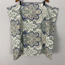 Pottery Barn Blue Cotton Damask Pillow Sham 1 Euro 26” by 26” 