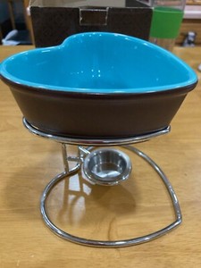 Chocolate Fondue Set Heart Shaped Chantal for Dove in original box