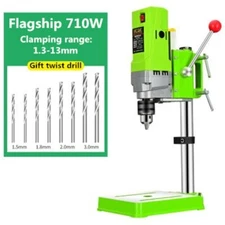 220V 710W Electric Bench Drilling Machine Drill Chuck 1-13mm Wood Metal Tools