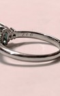 Nice Emerald And Diamond Ring .90 ct. Emerald, nice cut! Platinum!! — photo 6