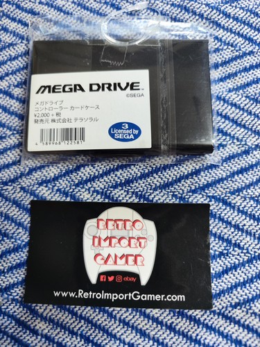 RARE Sega Metal Card Case Featuring Sega Mega Drive Genesis Japan 3 Licensed - Picture 2 of 2
