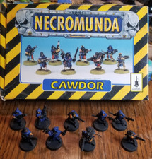 Necromunda Cawdor Gang x9 Warhammer Metal OOP Games Workshop Painted w G2U