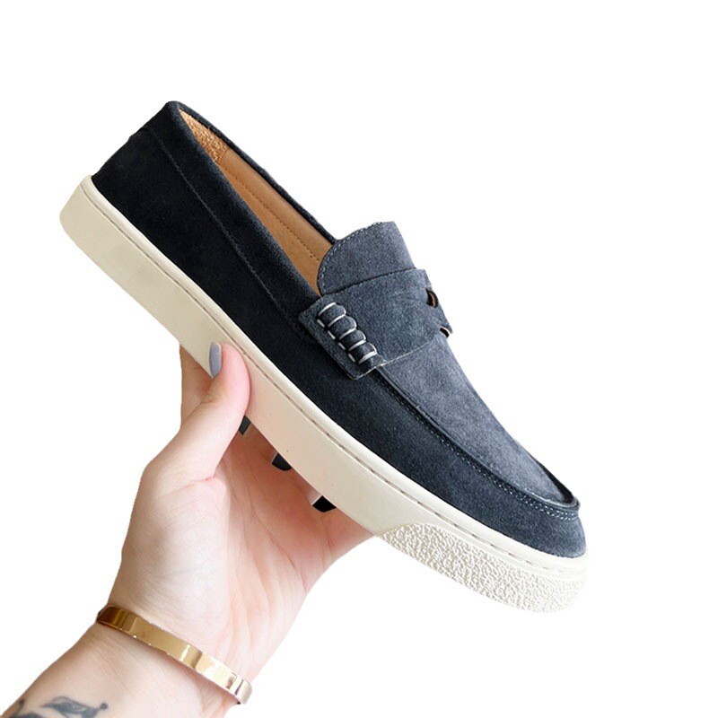 SAOLA Mocassini uomo B r u n e llo newCuci nelli traspiranti casual pelle suola morbida