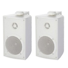 2X ALTOPARLANTI DA ESTERNO DIFFUSORI ACUSTICI HIFI SCAFFALE CASSE AUDIO PASSIVE