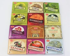 Assorted Incense Cones, Best Seller Set #3 Mixed Lot 120 Cones HEM BRAND